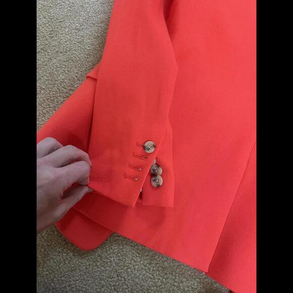Bright red j crew regent blazer size zero - Picture 8 of 8